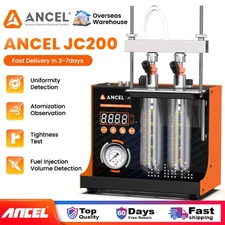 ANCEL JC200 Fuel Injector Cleaner Tester Tool Dual Channel Pressure Adjustment