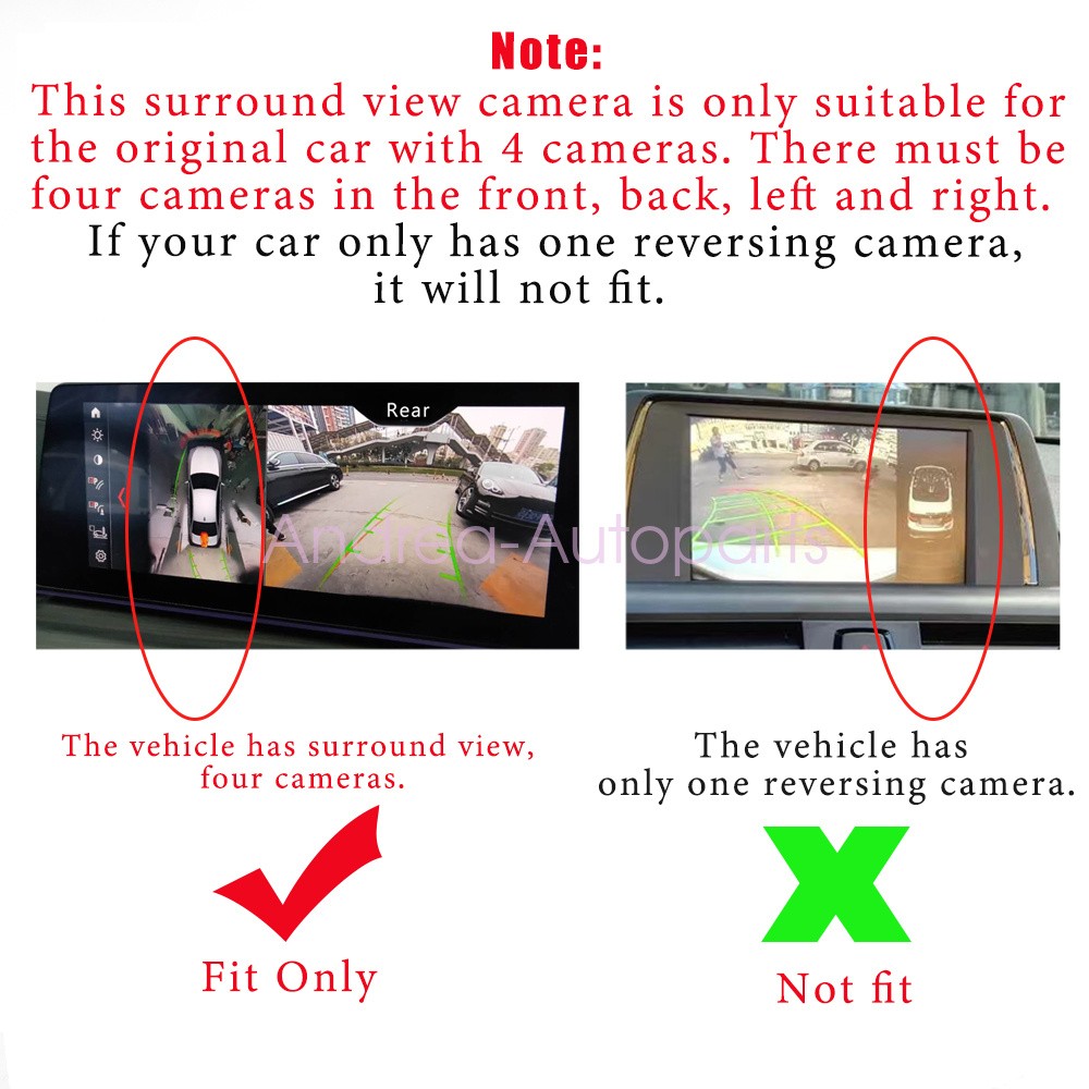 BMW i8 2012-2018 Surround view cameras 4 pcs