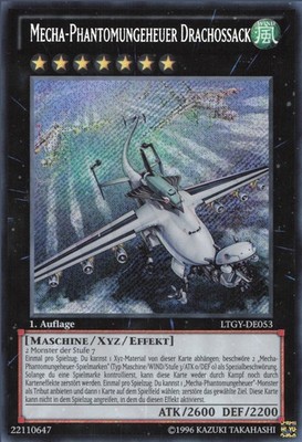 YuGiOh Mecha-Phantomungeheuer Drachossack (V.1) LTGY-DE053 Secret Rare Good unl.