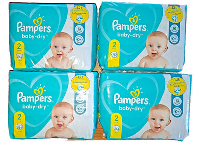 Pampers baby dry Windeln, Größe 2 (4-8 kg) 136 Stück