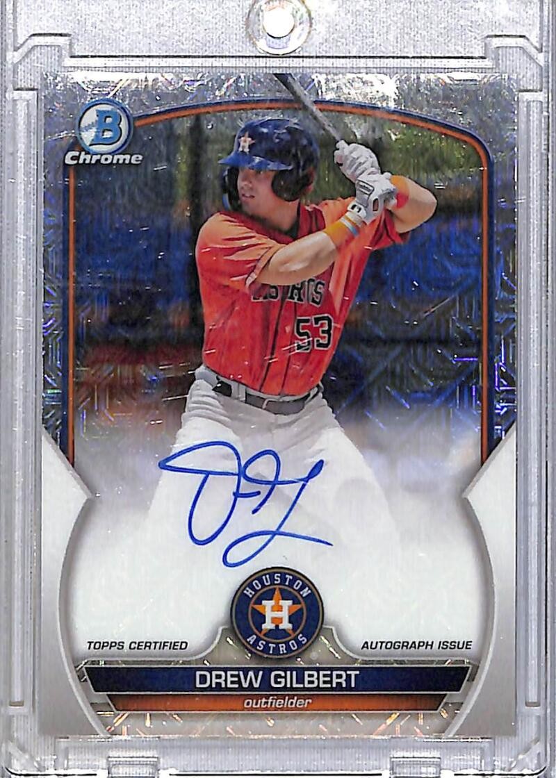 2023 Bowman Chrome Mojo Refractor #BMA-DGT Drew Gilbert NM-MT Auto Astros