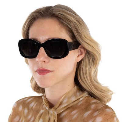 Prada Grey Butterfly Ladies Sunglasses PR A08S 1AB5S0 56 PR A08S 1AB5S0 56