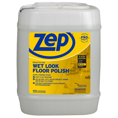 #ad Zep Wet Look Floor Polish 5 Gallon 1 Pail ZUWLFF5G $94.61