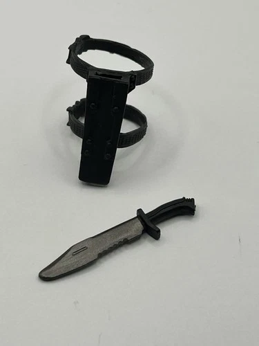 GIJoe Classified Alpha Commando Snake Eyes 30 Knife & Sheath Fodder 1/12 Scale