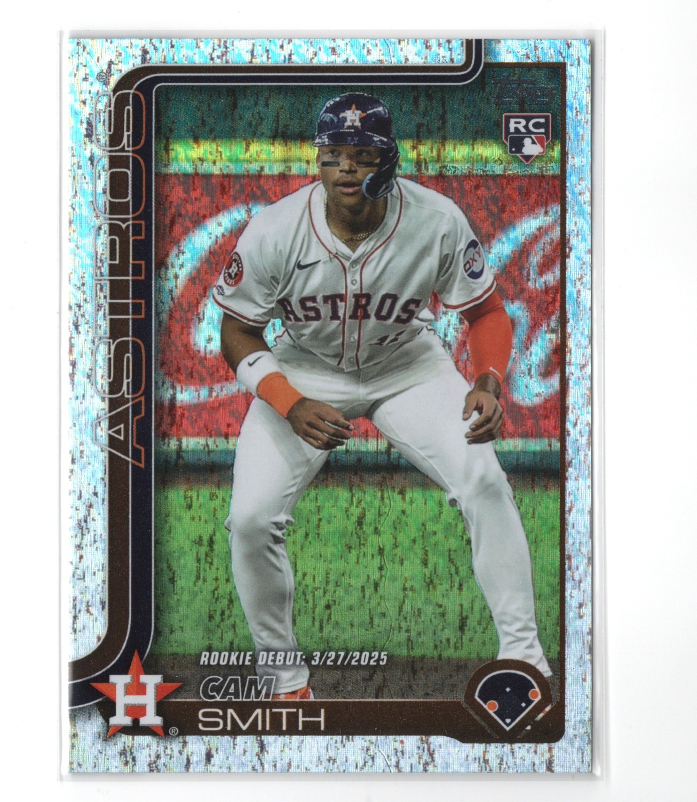 2025 Topps Update Series #US45 Cam Smith RC | Rookie Debut Holo Foil | Astros