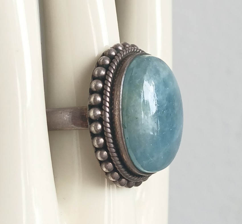 Sterling Amazonite Ring - image 2