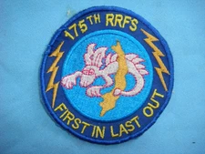 VIETNAM WAR PATCH, US 175th RADIO RESEARCH FIELD SQUADRON FIRST IN LAST OUT