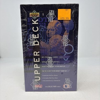 1993 Upper Deck Football Single Series Hobby Box 36 Packs Factory Sealed  