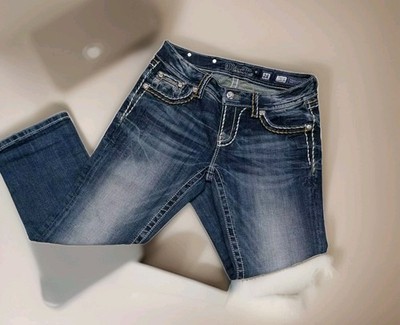 Miss Me Signature Capri Women s Diamond Bling Studs Jeans Size 28