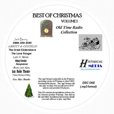CHRISTMAS OLD TIME RADIO COLLECTION (VOL 01) - 189 Shows MP3 Format OTR 2 CDs
