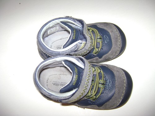STRIDE RITE ISAIAH TODDLER BOYS ANKLE SHOES size 5.5 M GRAY SOFT SOLE LEATHER - Picture 6 of 6