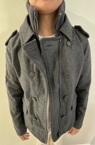Superdry Jacket Women’s Large Grey - Navy Label - British Design