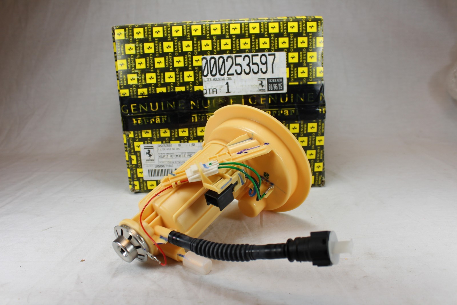Ferrari NEW 458 488 599 F12 LH Fuel Pump Filter Factory OEM P/N 253597