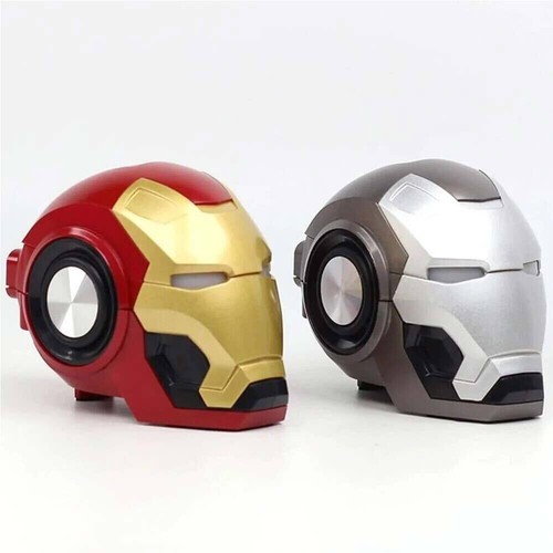 Iron-Man Bluetooth Speaker Marvel Avenger wireless eye with white light gold - Picture 3 of 7