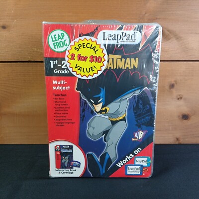 Leap Frog Leappad Batman & Rugrats All Grown Up Interactive Books & Cartridges