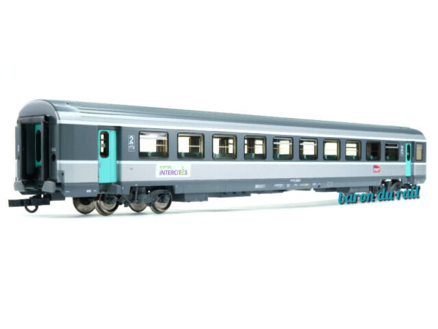 Roco Voiture Corail B11tu 2ème Classe SNCF Époque V-VI - Modèle Réduit H0 Avec Éclairage Intérieur