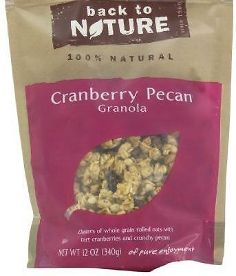 Back To Nature Cranberry Pecan Granola - Gluten Free, Non-GMO, 11 Oz Pack Of 6
