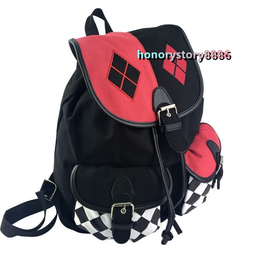 Escuadrón Suicida Harley Quinn Cosplay Mochila Lona Cordón Bolso de Viaje Mujeres - Imagen 3 de 8