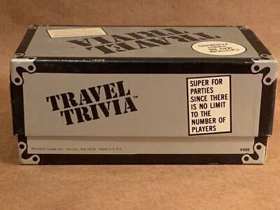 Vintage TRAVEL TRIVIA Game by Whitehall Games World-wide Questions Answers  Quiz