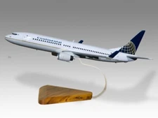Boeing 737-800 Continental Desk Wood Airplane New Model Large Scale 1/100