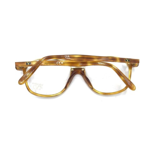 Valentino MOD VG18 94 Caremel Gold Round Eyeglasses Frames 53-16 140 Italy NEW - Picture 11 of 12