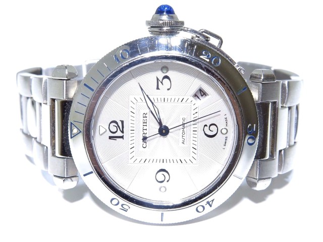 Cartier Pasha Silver Men's Watch - 2379 