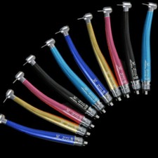 1-10*NSK Style Dental High Speed Turbine Handpiece Push Button 4Hole 7-COLORS UK
