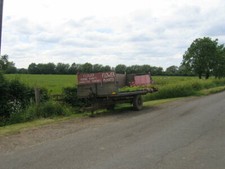 Photo 6x4 Plants for sale An enterprising use for an old farm trailer at  c2006