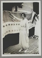 Alice Stokes Paul,1885-1977,raising glass,American Suffragist,Feminist