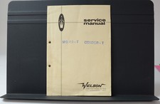 Welson By Webo Italian Condor-T MG 40-T Combo Organ Service Manual Beyond Rare
