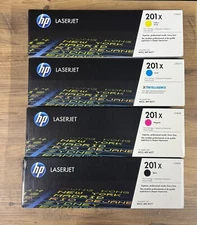 HP 201X Black,Cyan, Magenta, Yellow High-yield Toner Cartridges