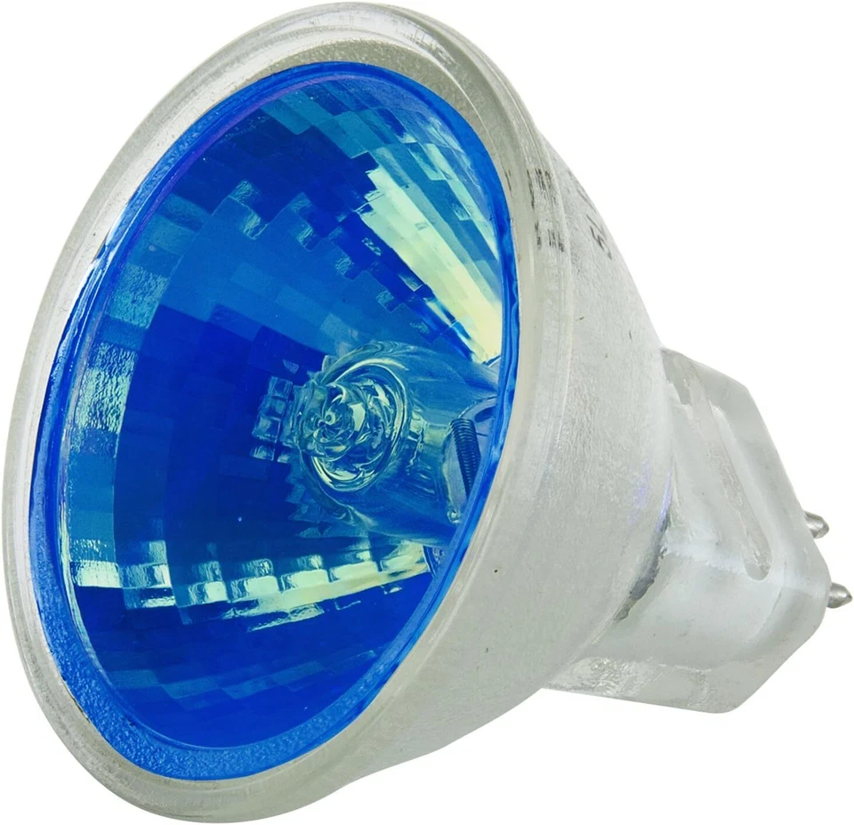 6Pack MR11 Blue Light Bulb, GU4 Mini Reflector w/ Cover Glass, 20W, 10° - Image 4 of 4