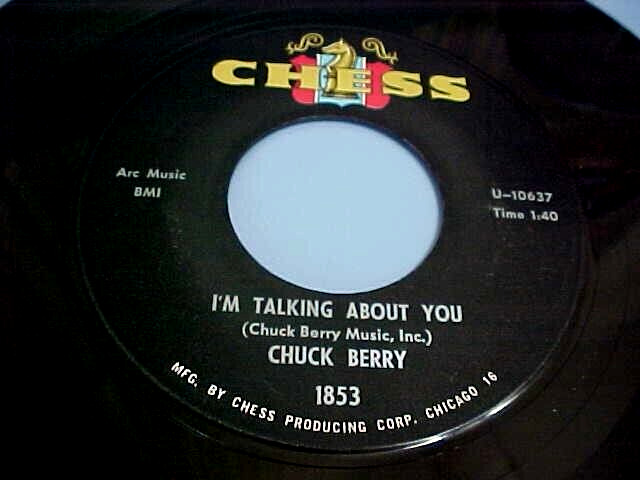 Chuck Berry - NM VINYL & EX AUDIO - I'm Talking About You/Diploma For Two