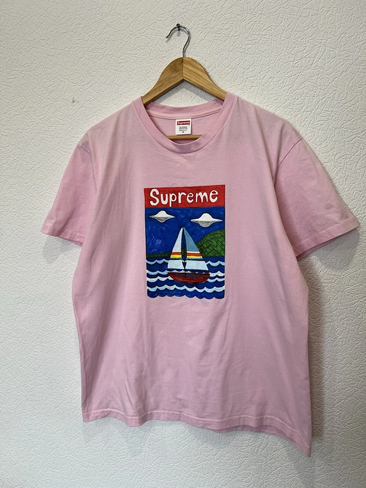 Tee shirt rose Supreme Sailboat taille moyenne