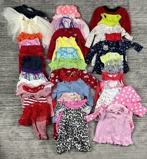 Lot of 36 Baby Girls Clothes NB 3 6 9 Months Carters Faded Glory Garanimals etc 