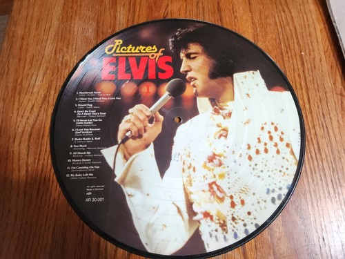 ELVIS RARE PICTURE DISC 1984 FROM DENMARK EXCELLENT IMPORT! TO FRAME! - Picture 2 of 2