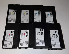HP Genuine 952 xl Empty Ink Cartridges Cyan Black Magenta Yellow LOT OF 8