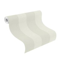 Tapete Vlies #Tapetenwechsel Blockstreifen Grau Cremeweiß 633467 (3,73€/1Qm)