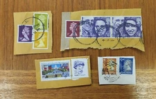 Vintage Lot of 10 Antique U.S. and International Stamps - Used - Lot AR