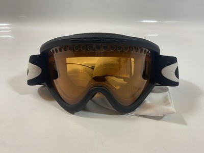 OAKLEY E FRAME Goggles Black Ski/Snowboard Amber Lens Excellent Condition