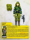 G.I. Joe 1988 Dusty v2 Tiger Force w/File Card, Gun, Backpack - EXCELLENT