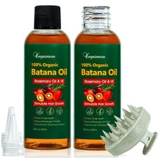 2 Pack Batana Oil Organic for Hair Growth, 3.38 Fl Oz Pack of 2 , Yellow