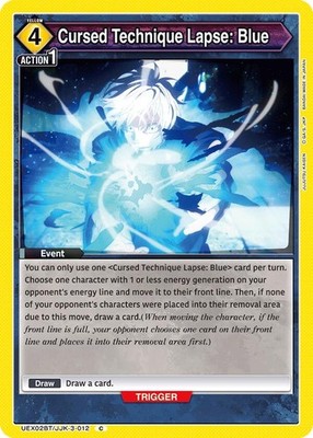 Cursed Technique Lapse: Blue - UEX02BT/JJK-3-012 - UEX02BT: Jujutsu Kaisen Vo...