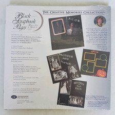 CREATIVE MEMORIES 12x12 BLACK SCRAPBOOK PAGES 1999 Old Style Refill RCM-12BL