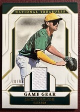 Jacob Wilson 2025 Panini National Treasures Treasured Threads /99 Athletics