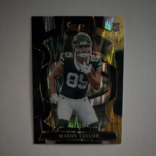 Panini Select 2025 Black&Yellow Concourse Prizm #76 Mason Taylor