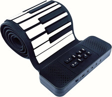 88 Key Roll up Piano Keyboard, Pure Piano Sound Source by France Dream, Portable