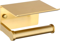 Toilettenpapierhalter Klopapierhalter Aluminium Gold Selbstklebend Ohne Bohren