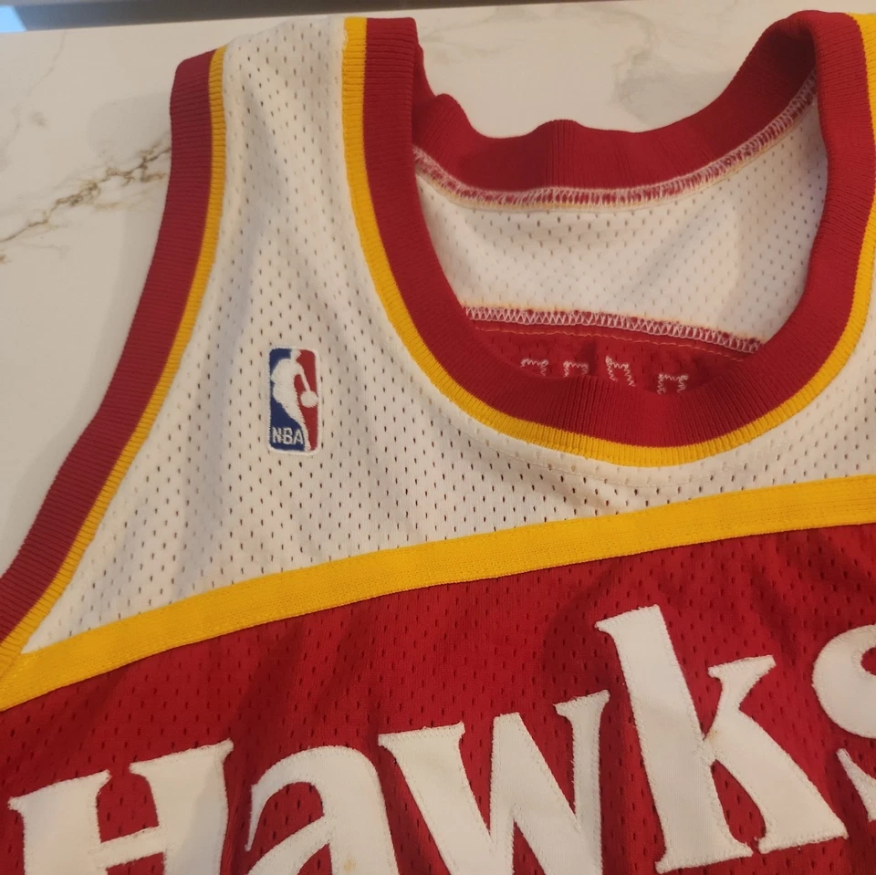 Camiseta Mitchell Ness M&N Atlanta Hawks Dominique Wilkins Auténtica 54   Foto 3 de 4
