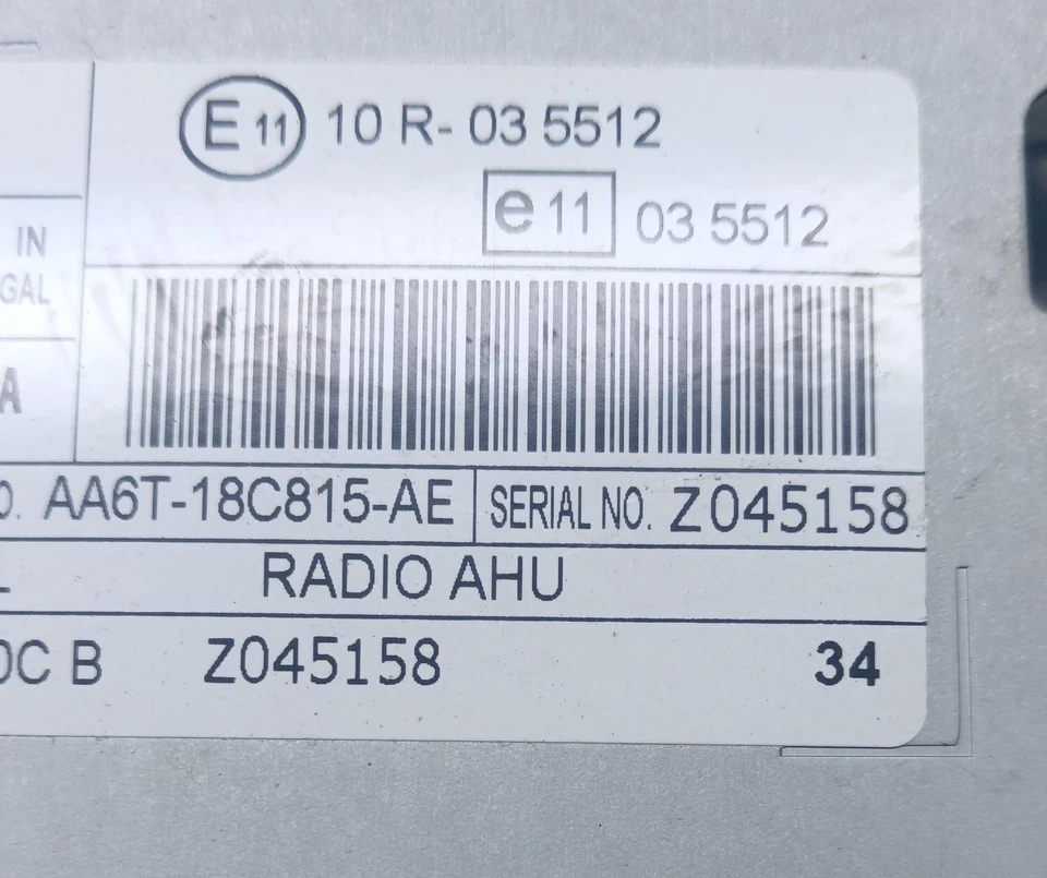 AUTORADIO PER FORD Fiesta 6° Serie aa6t-18c815-ae (08>17) - Immagine 4 di 4